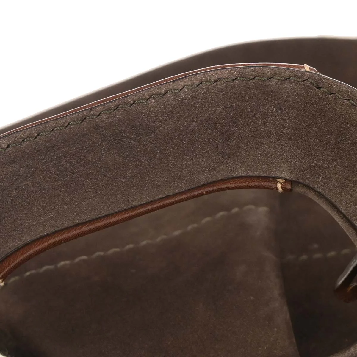 Salvatore Ferragamo Brown Suede Gancini 2way Shoulder Handbag - Image 5
