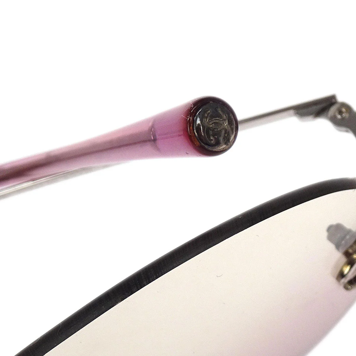 Chanel Sunglasses Eyewear Pink 59□16 Small Good - Image 7