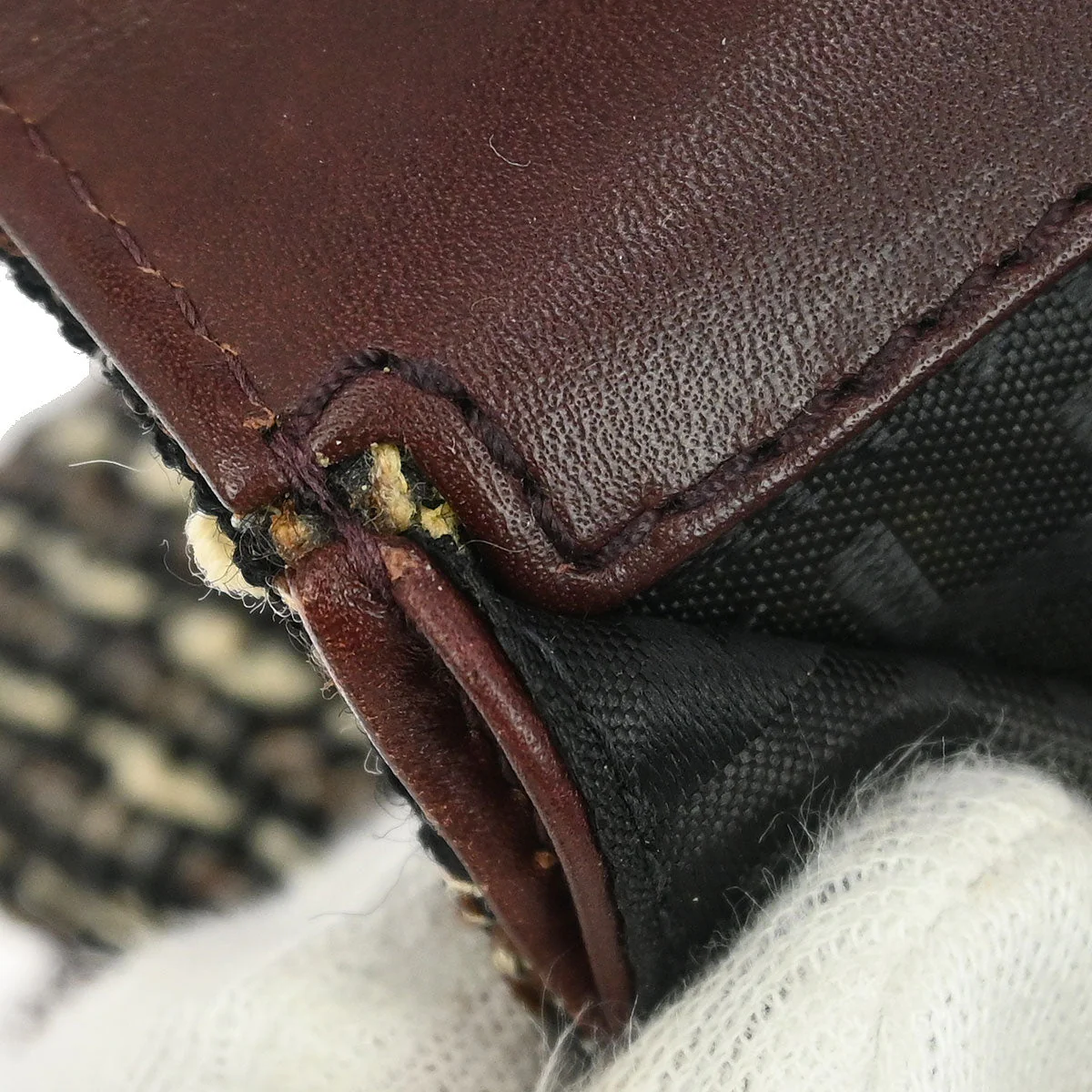 Chanel Brown Tweed Mademoiselle Lock Handbag - Image 10