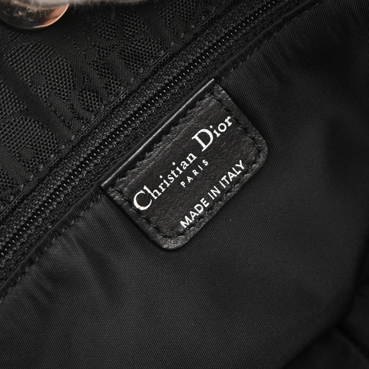 Christian Dior Black Nylon Trotter Lovely Tote Handbag - Image 9