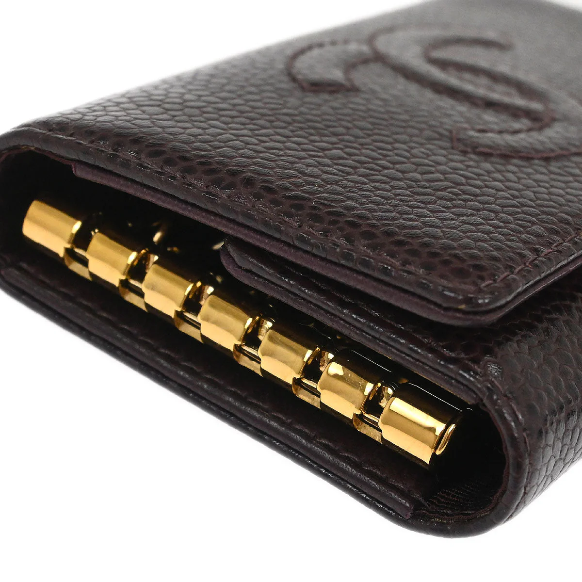 Chanel Key Case Brown Caviar Skin Small Good - Image 3