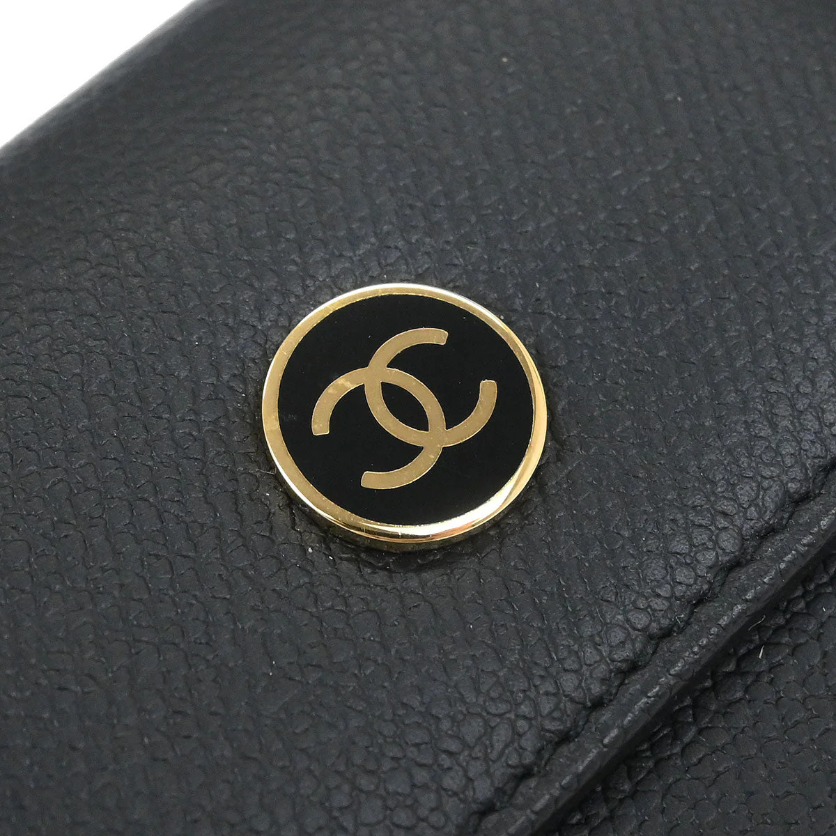 Chanel Calfskin Black Coin Purse Wallet - Image 3
