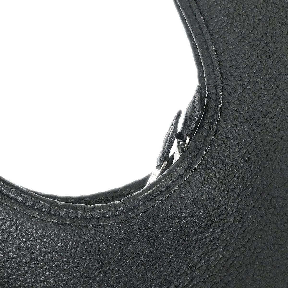 Hermes Black Taurillon Clemence Massai PM Shoulder Bag - Image 4