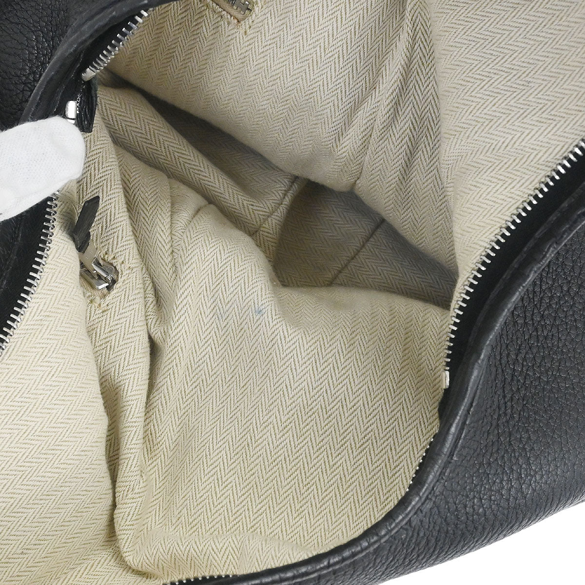 Hermes Black Taurillon Clemence Massai PM Shoulder Bag - Image 7