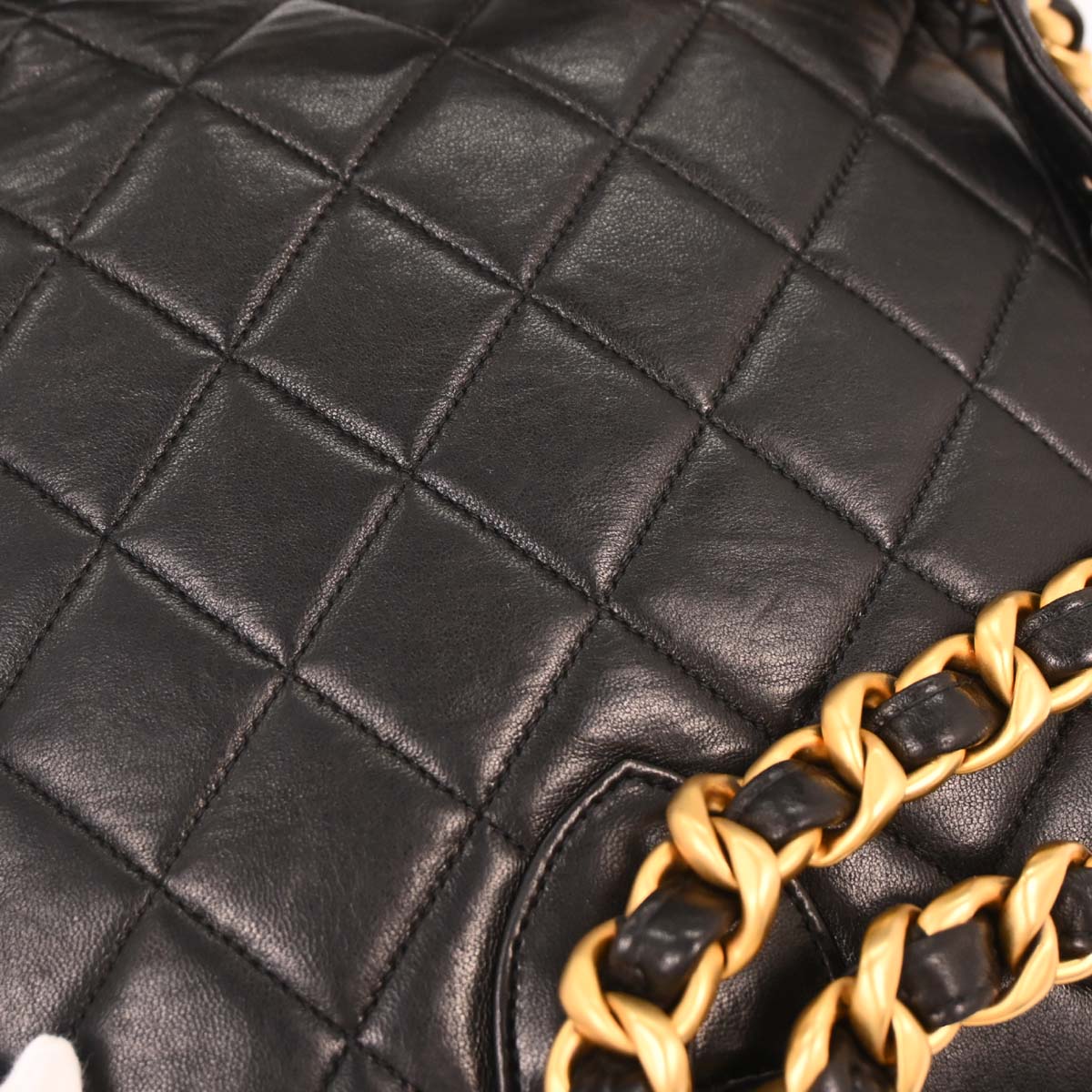 Chanel Black Lambskin Large Duma Backpack - Image 4