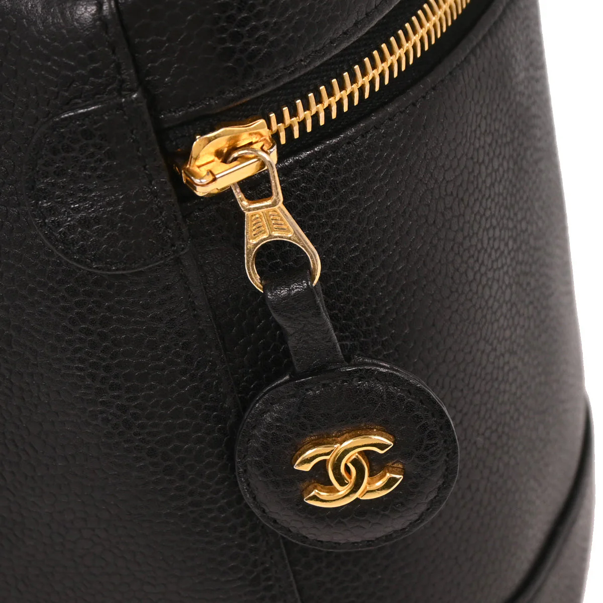 Chanel Black Caviar Timeless Vanity Handbag - Image 5