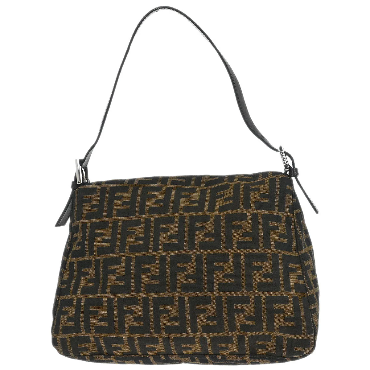 Fendi Brown Canvas Zucca Mamma Baguette Handbag - Image 2