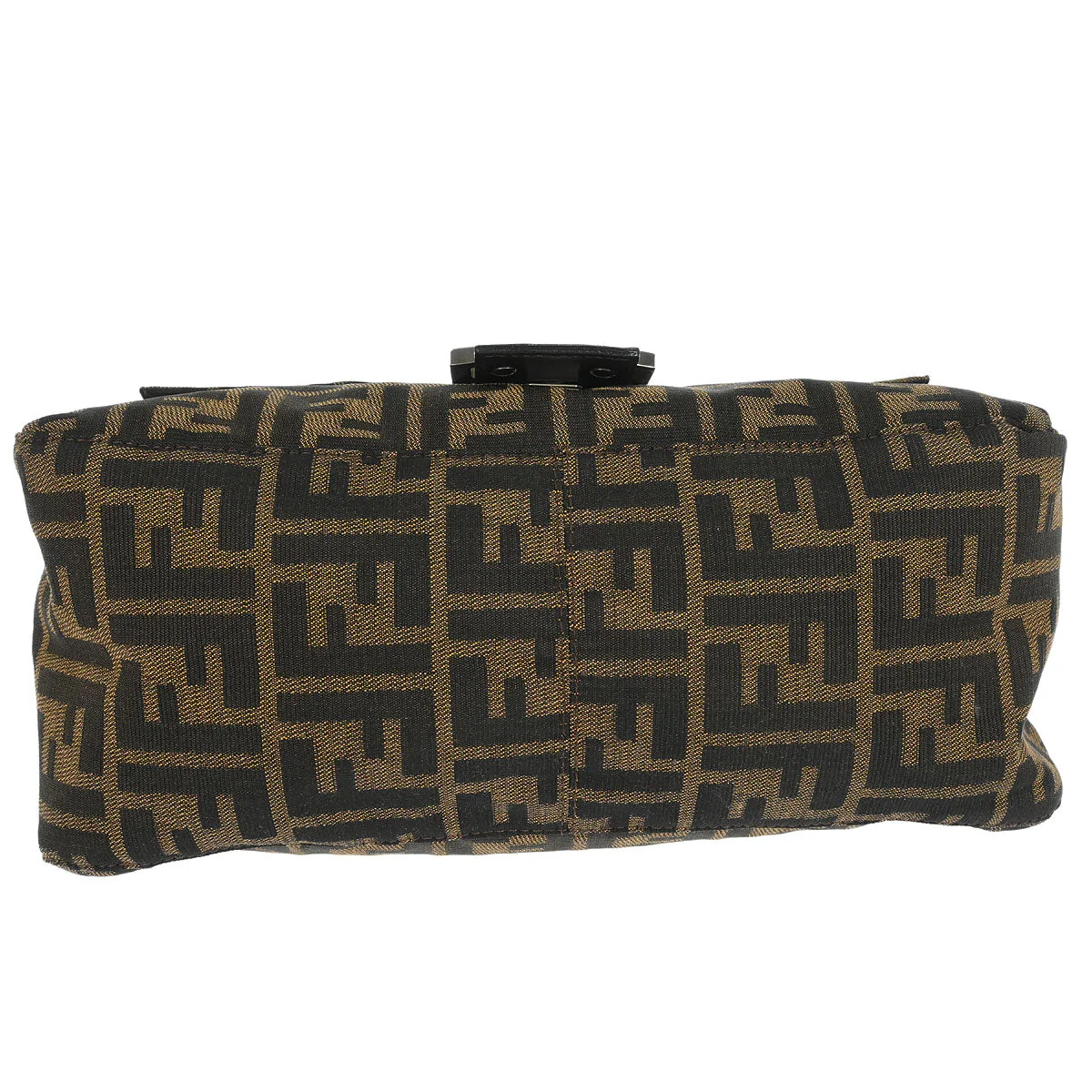 Fendi Brown Canvas Zucca Mamma Baguette Handbag - Image 3