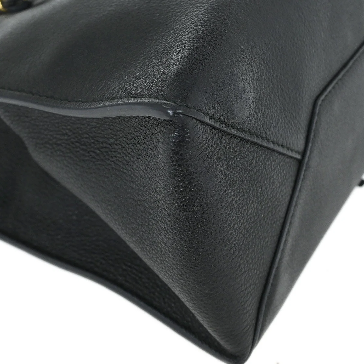 Balenciaga Black Metallic Edge Papier Mini Tote Bag - Image 3