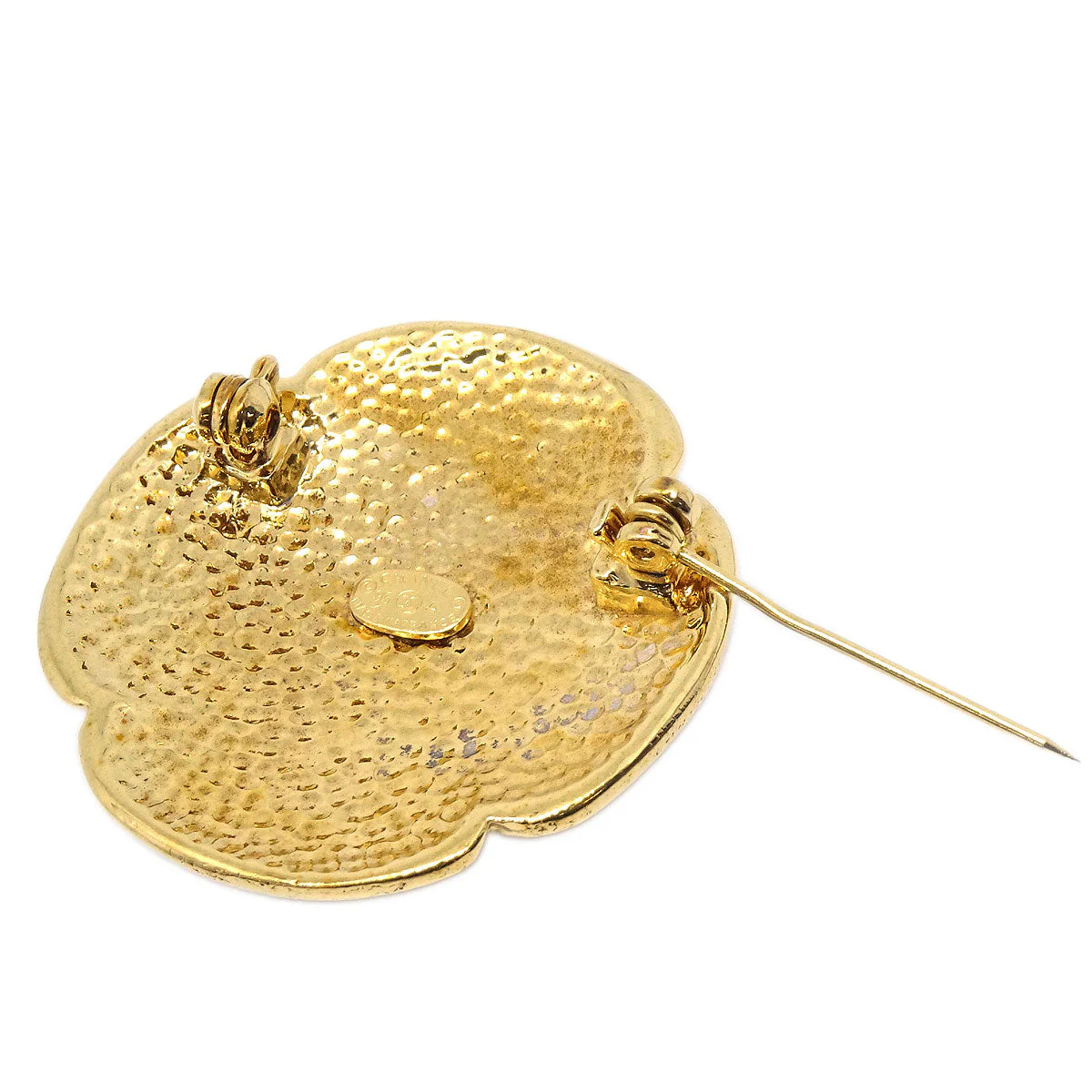 Chanel Cross Brooch Pin Gold 95A - Image 3