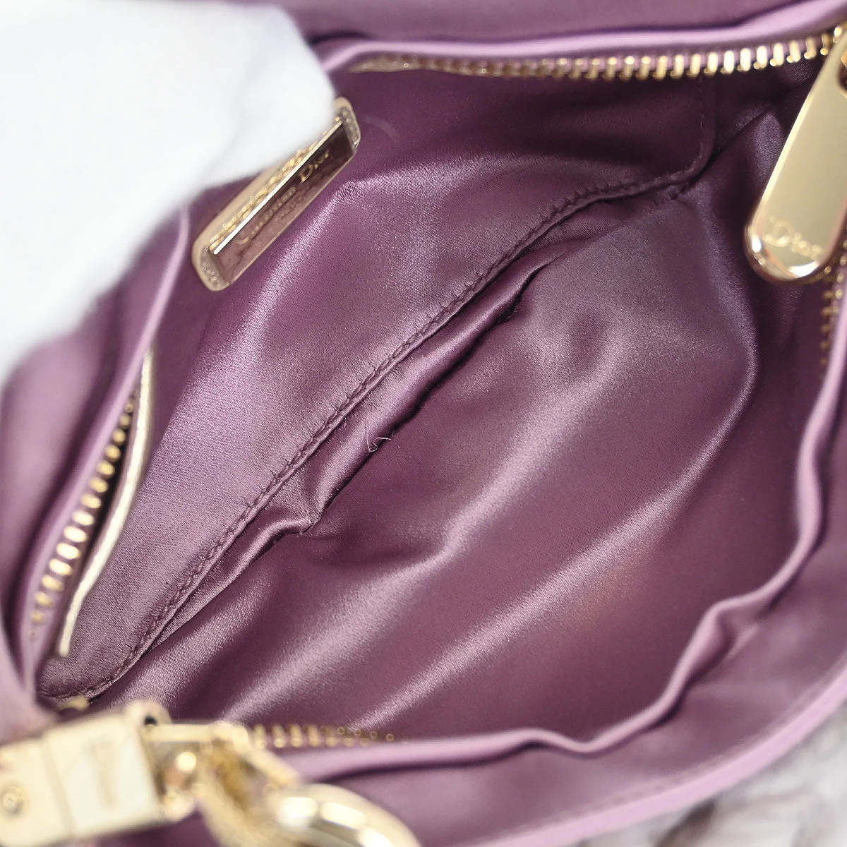 Christian Dior * Purple Fur Handbag - Image 8