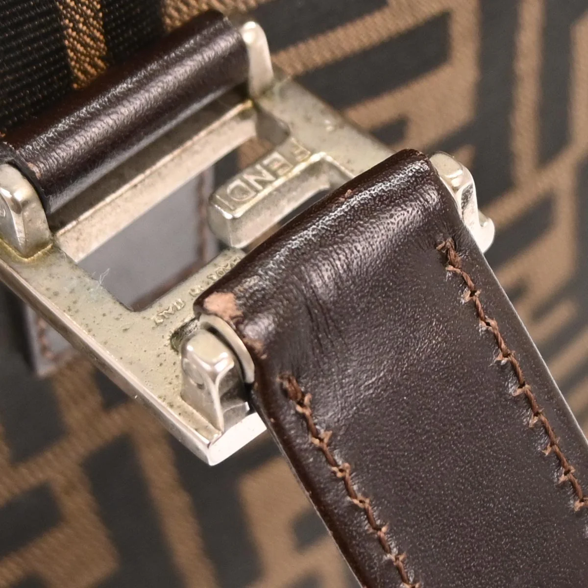 Fendi Brown Zucca Tote Handbag - Image 7