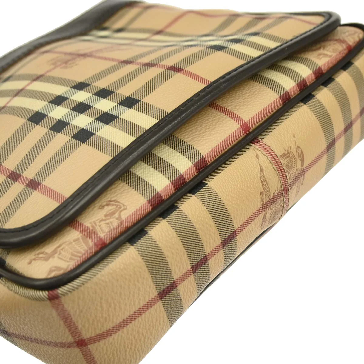 Burberry Beige Brown House Check Shoulder Bag - Image 7