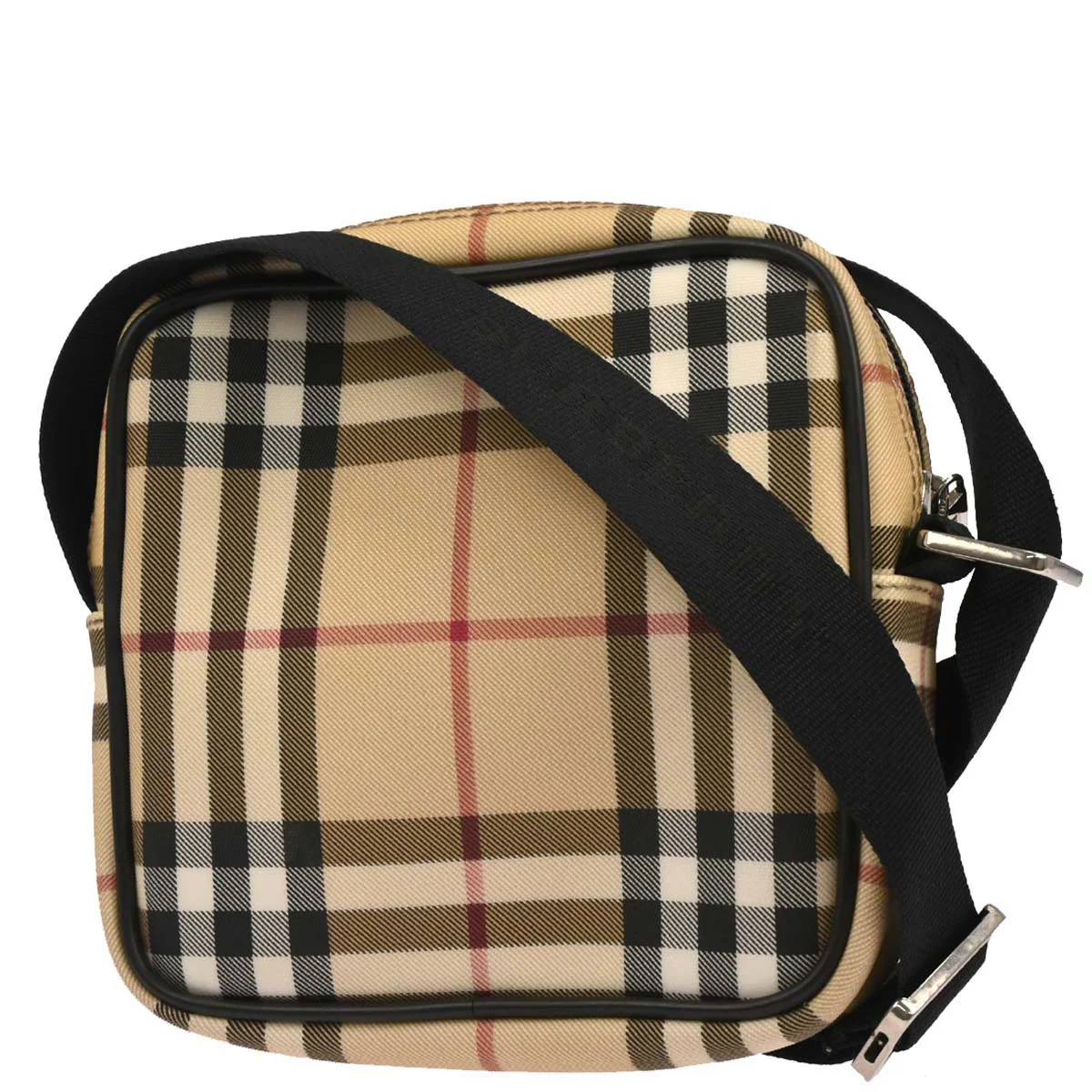 Burberry Beige Black Burberry Check Shoulder Bag - Image 2