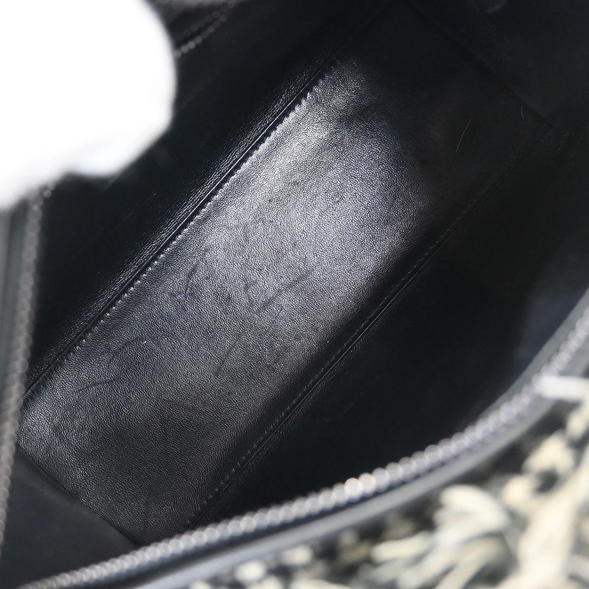 Christian Dior Black White Houndstooth Lady Dior 2way Handbag - Image 7