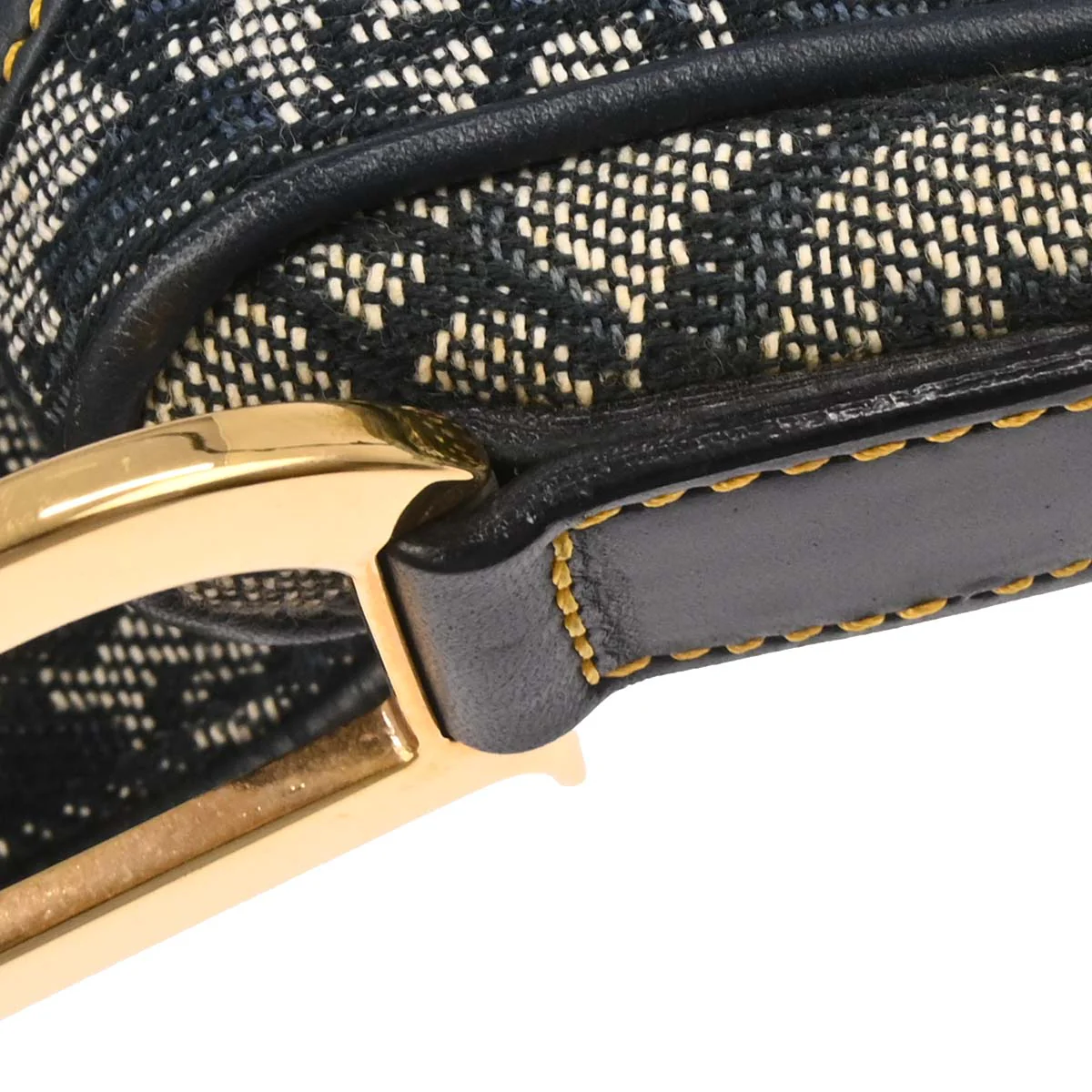 Christian Dior Navy Trotter Double Saddle Handbag - Image 5