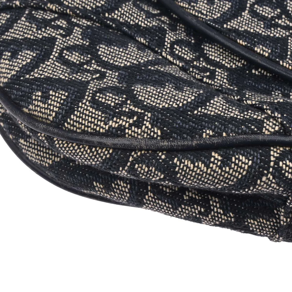 Christian Dior Navy Trotter Double Saddle Handbag - Image 7