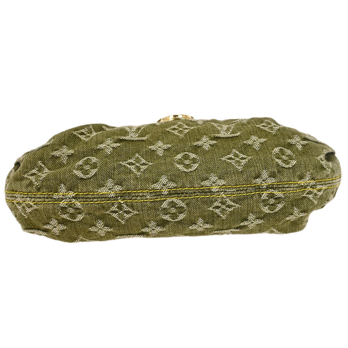 Louis Vuitton Khaki Monogram Denim Mini Pleaty Handbag M95217 - Image 3