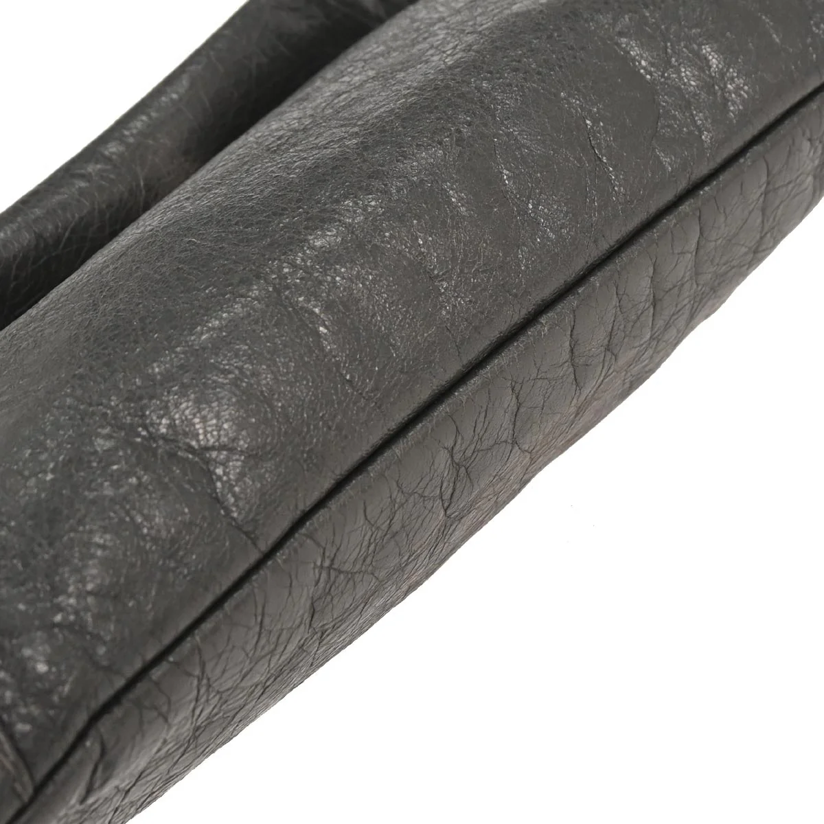 Balenciaga Gray Leather Envelope Shoulder Bag - Image 5