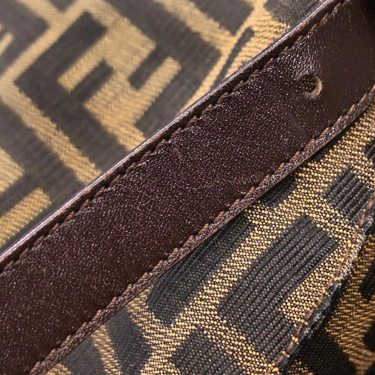 Fendi Brown Canvas Zucca Handbag - Image 10