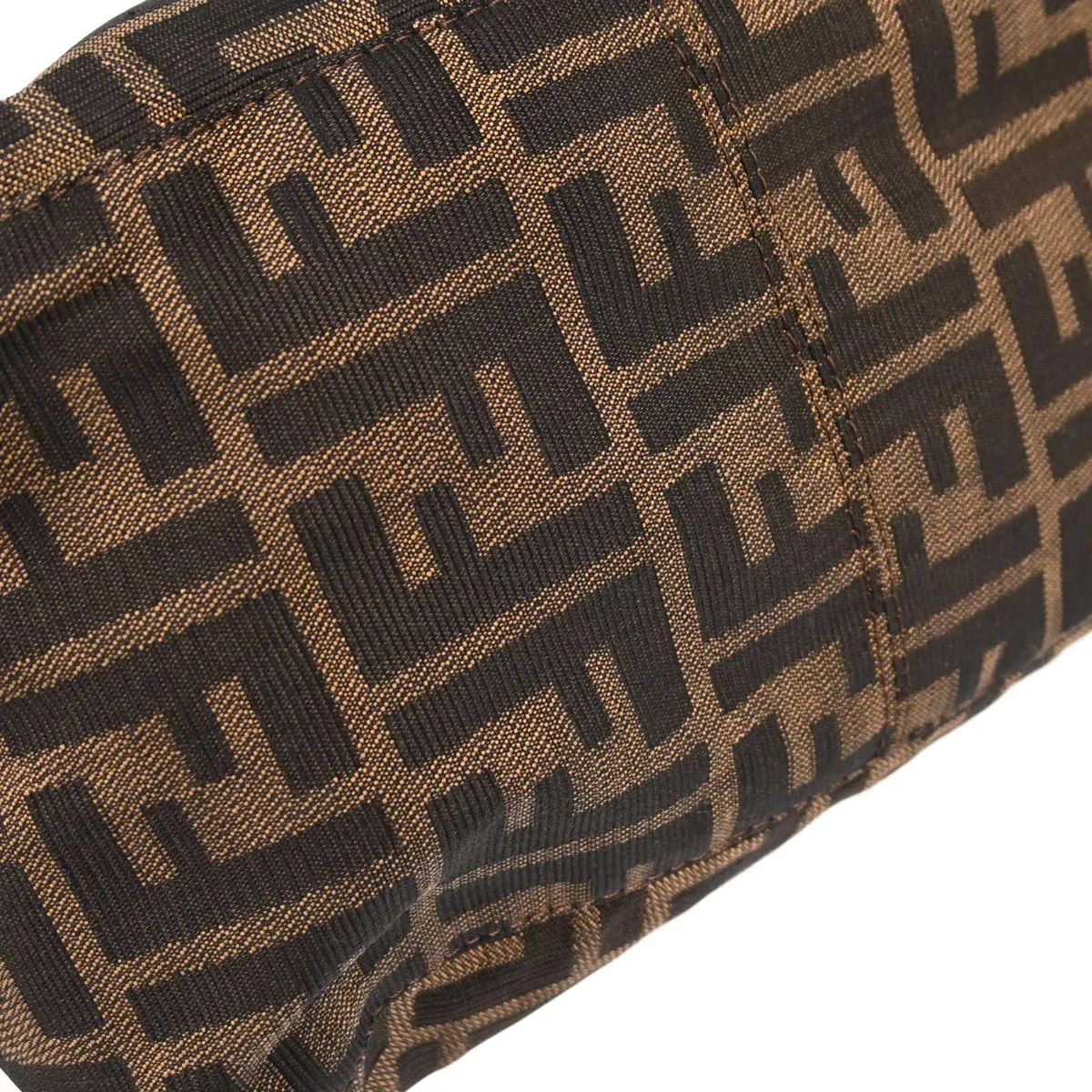 Fendi Brown Canvas Zucca Handbag - Image 6
