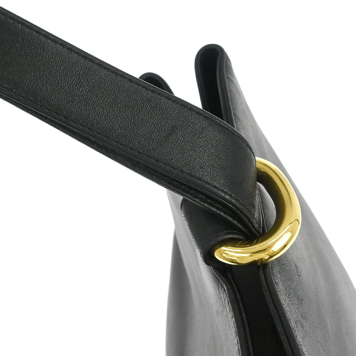 Chanel 1991-1994 Black Lambskin Shoulder Bag - Image 6