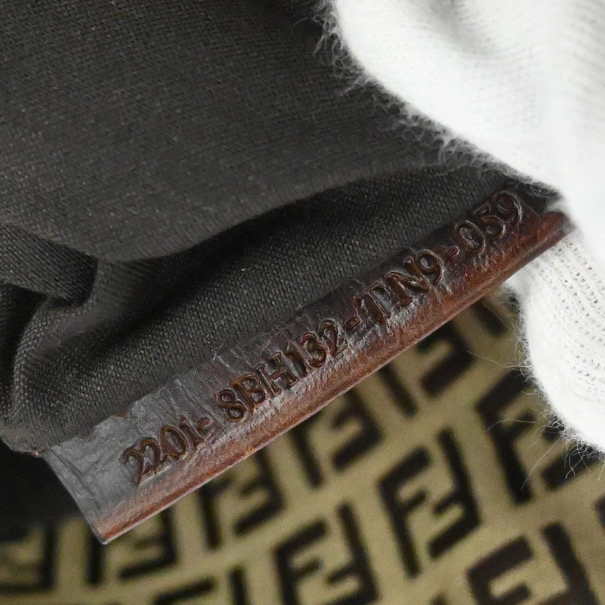 Fendi Brown Canvas Zucchino Tote Handbag - Image 10