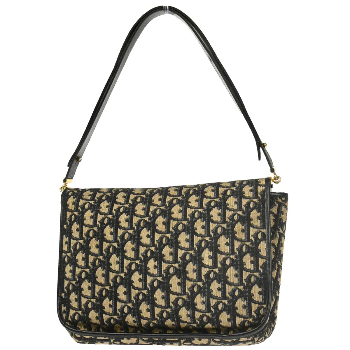 Christian Dior Beige Navy Trotter Shoulder Bag - Image 2