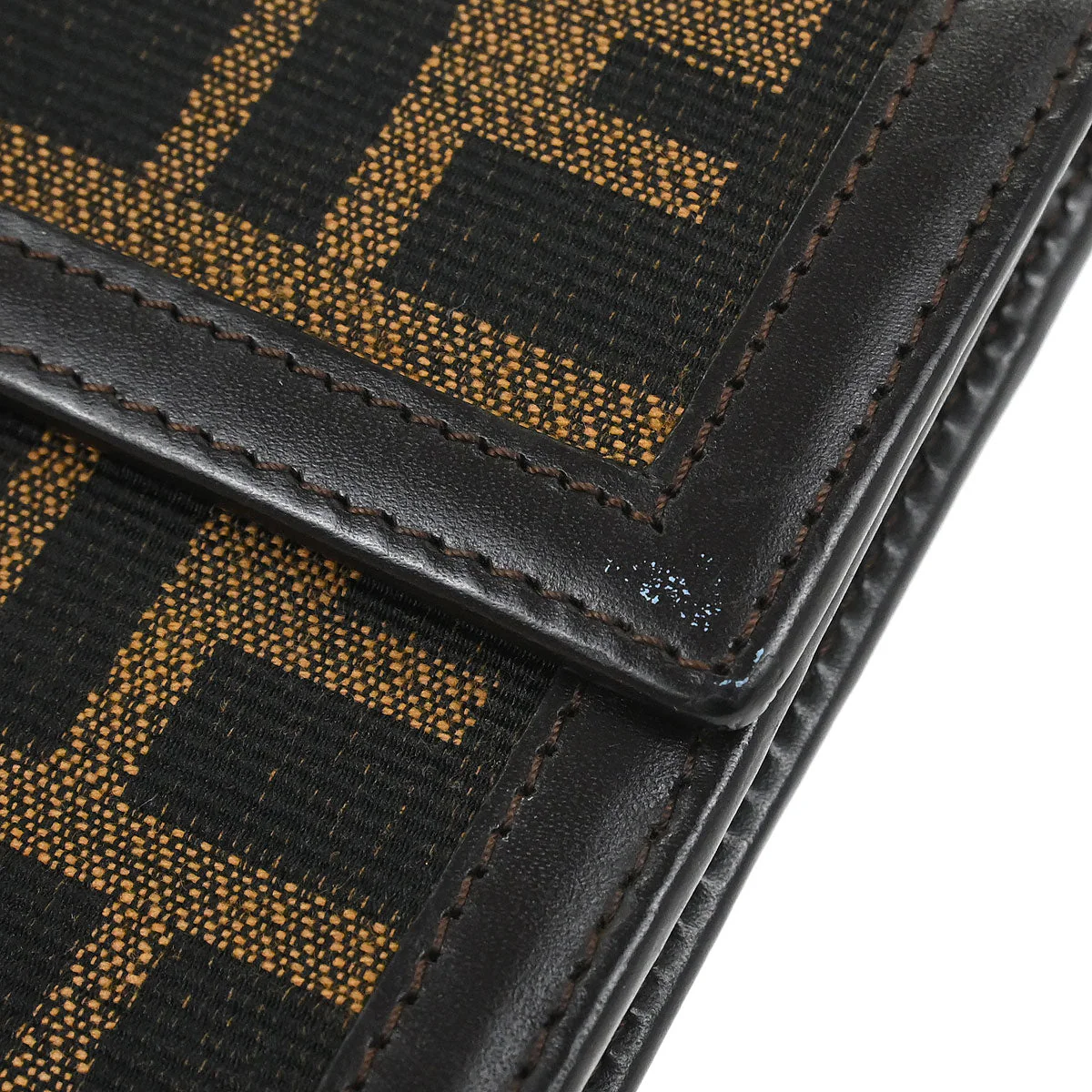 Fendi Brown Zucca Wallet Purse - Image 3