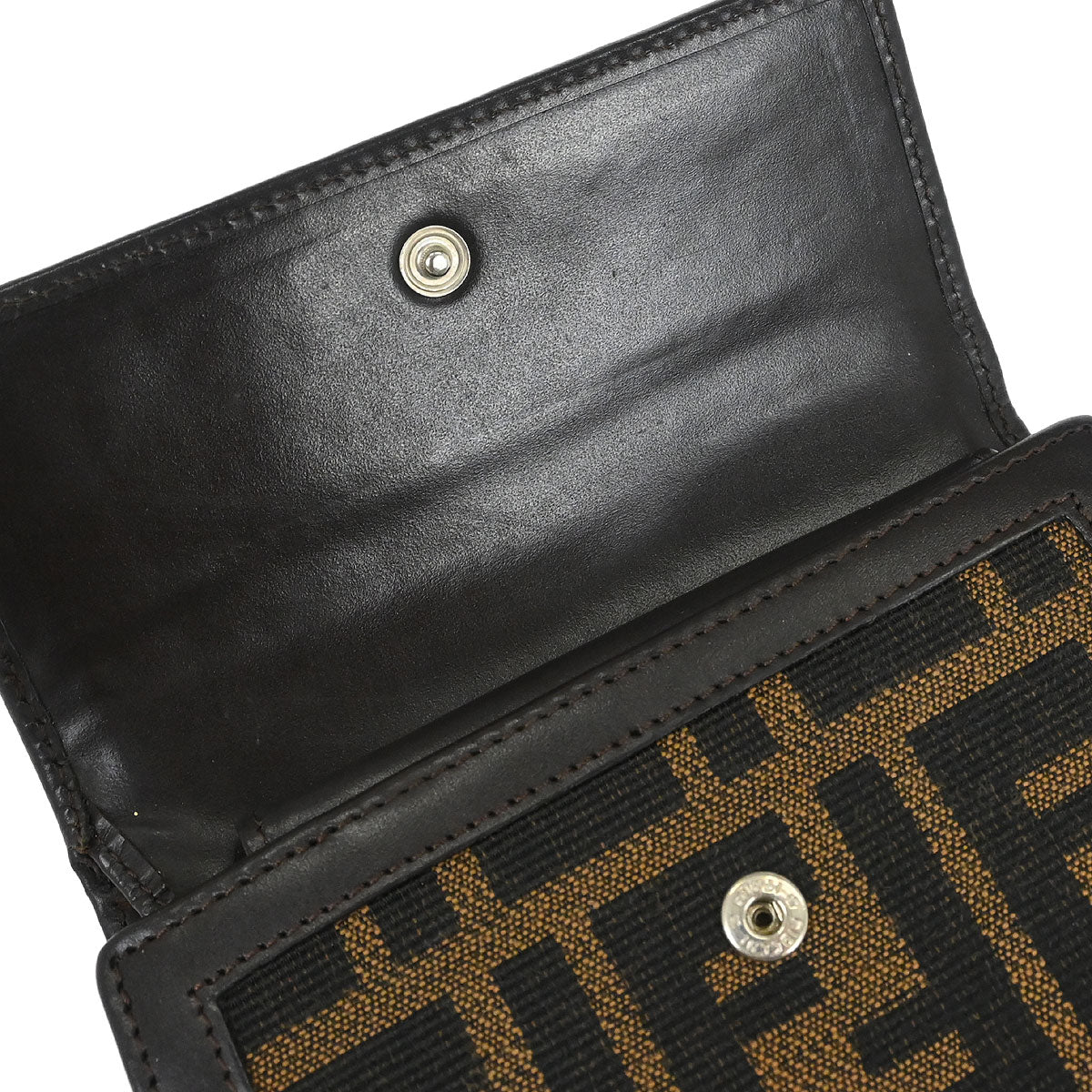 Fendi Brown Zucca Wallet Purse - Image 4