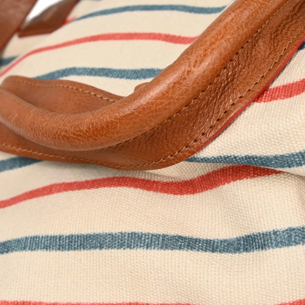 Chloe White Canvas Paraty Tote Handbag - Image 5