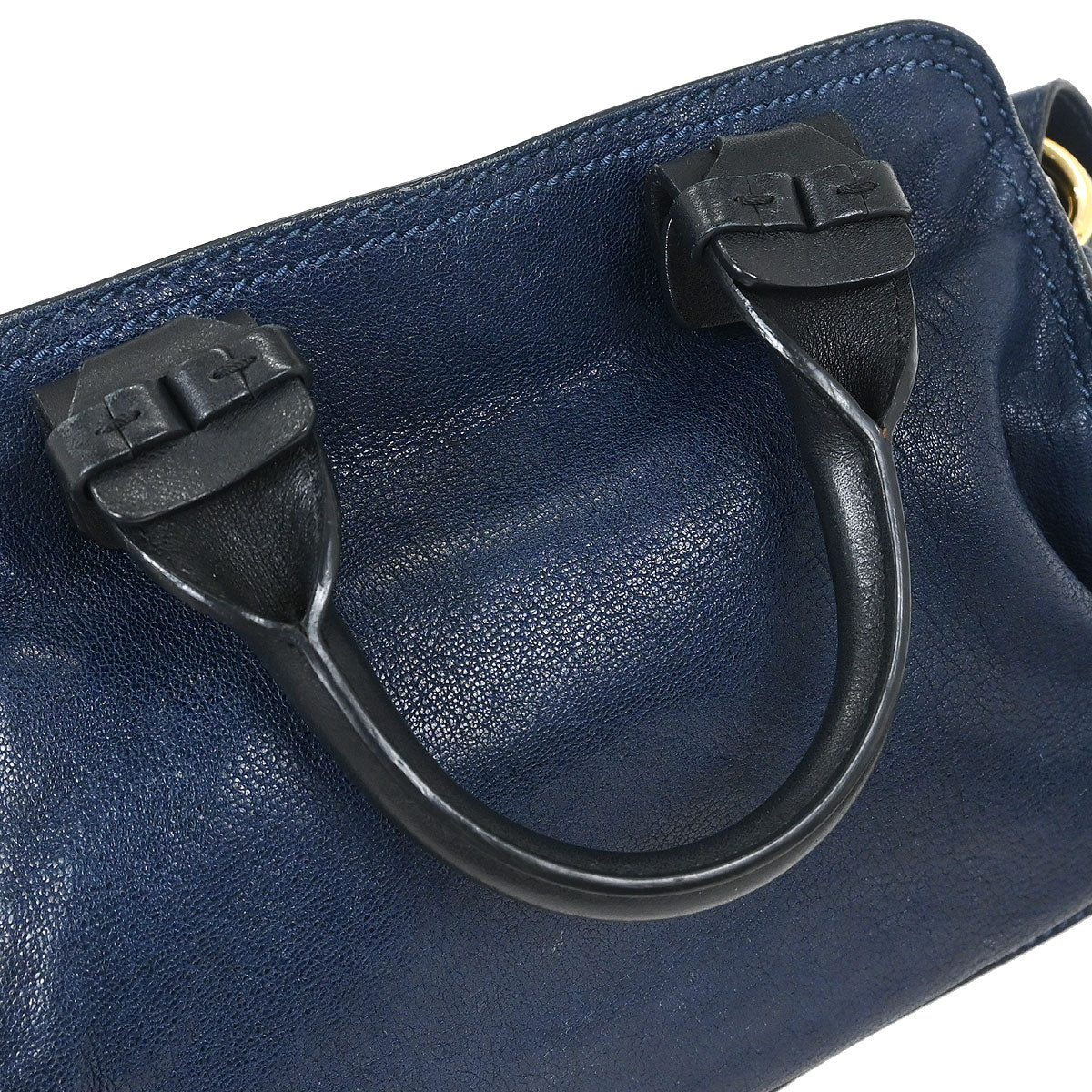 Chloe Navy Porte Epore 2way Shoulder Handbag - Image 5