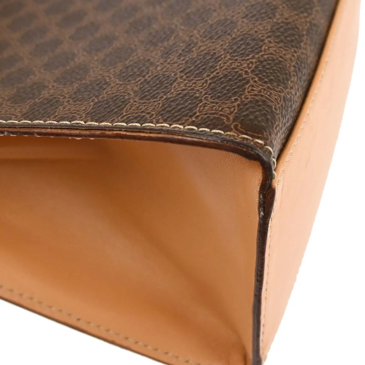 Celine Brown Macadam 2way Handbag - Image 3