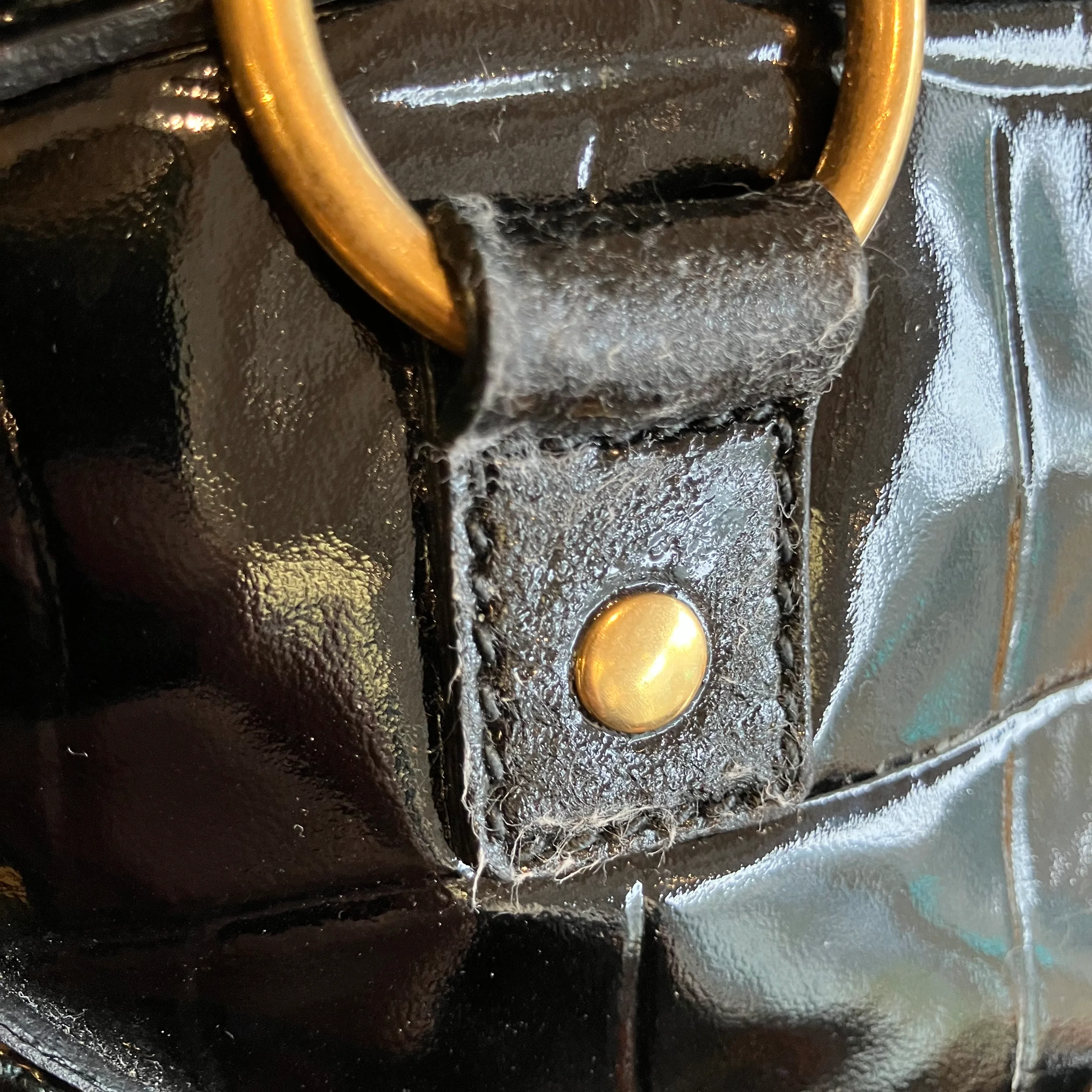 Yves Saint Laurent Black Leather Rive Gauche Muse Handbag - Image 11
