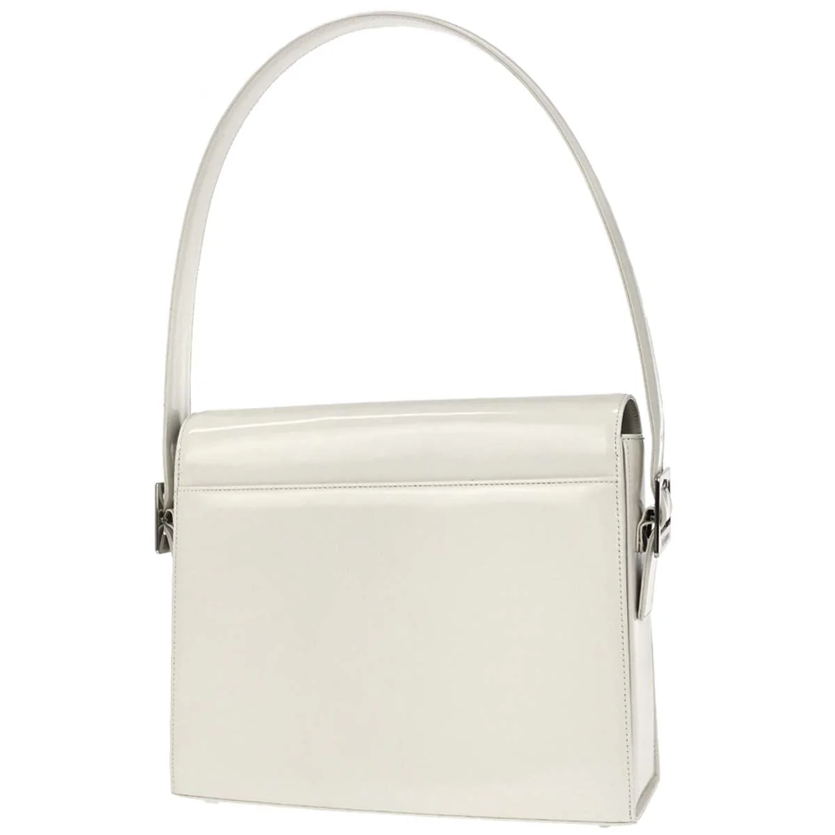 Yves Saint Laurent White Leather Handbag - Image 2