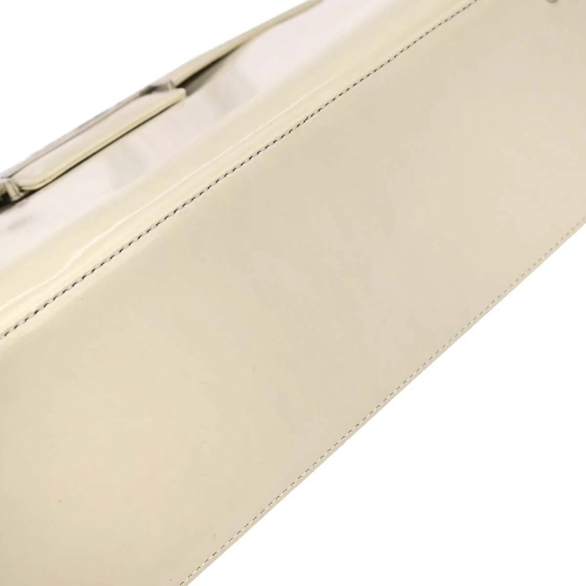Yves Saint Laurent White Leather Handbag - Image 4
