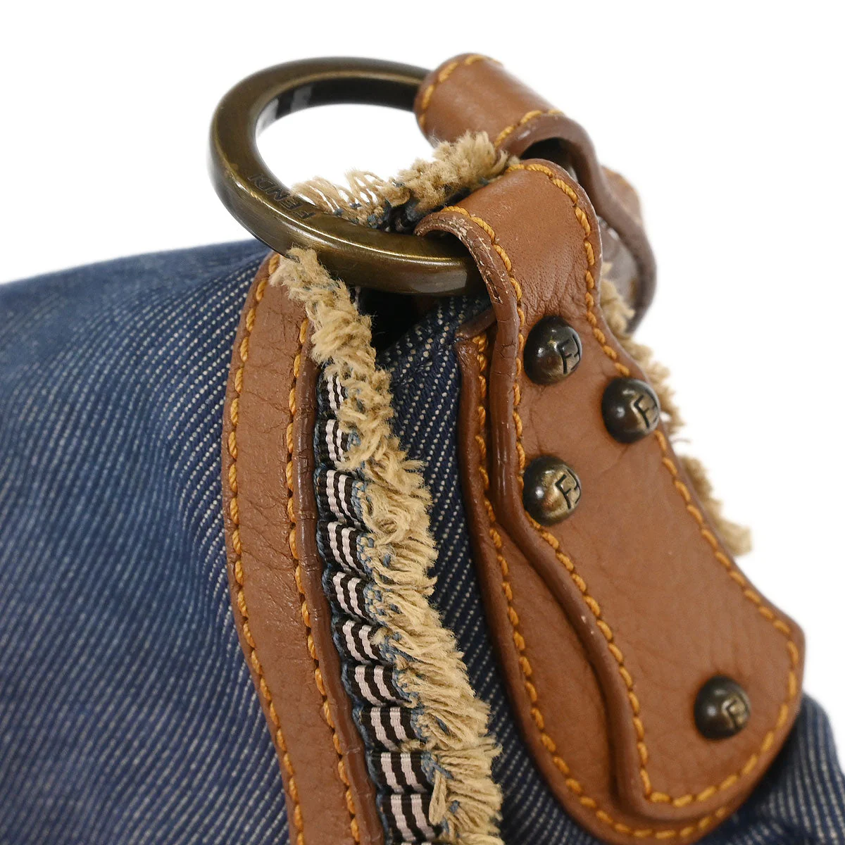 Fendi Blue Denim Handbag - Image 6