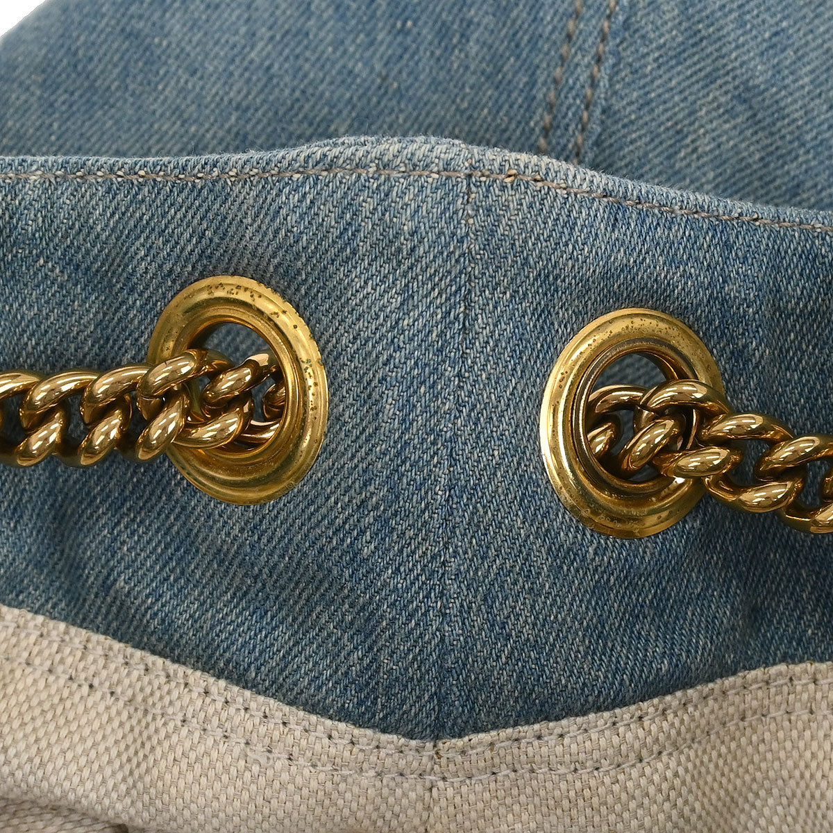 Gucci Blue Denim Soho Tote Bag - Image 7