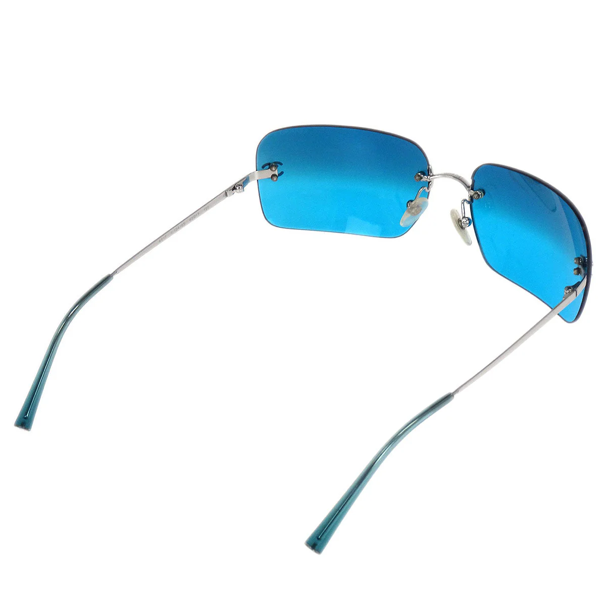 Chanel Sunglasses Eyewear Blue Small Good - Image 2