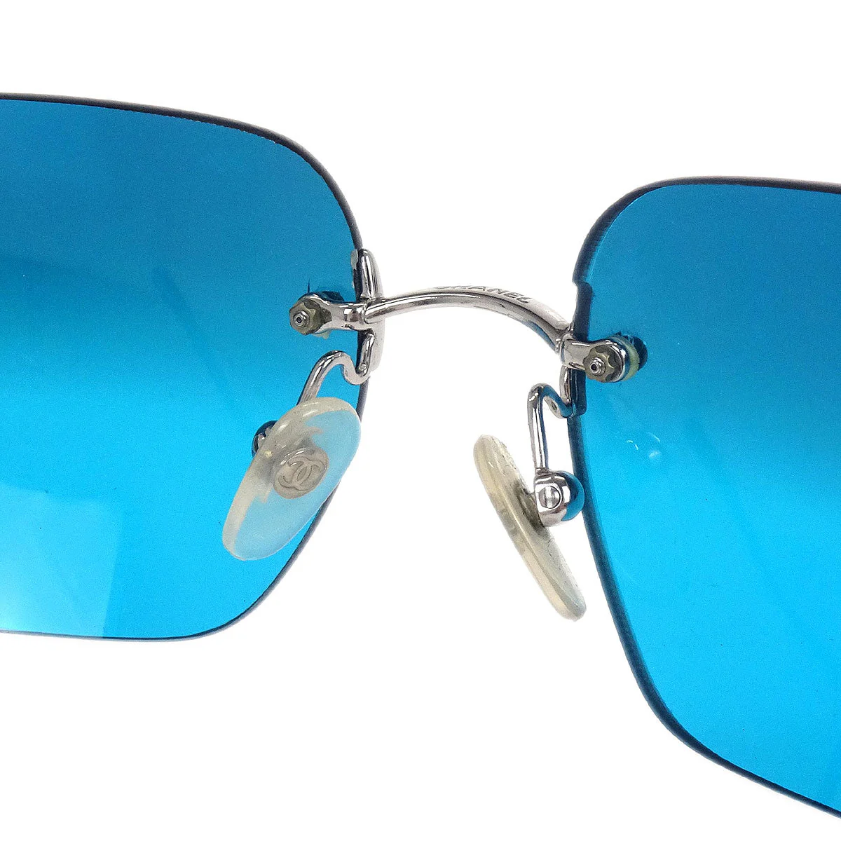 Chanel Sunglasses Eyewear Blue Small Good - Image 6