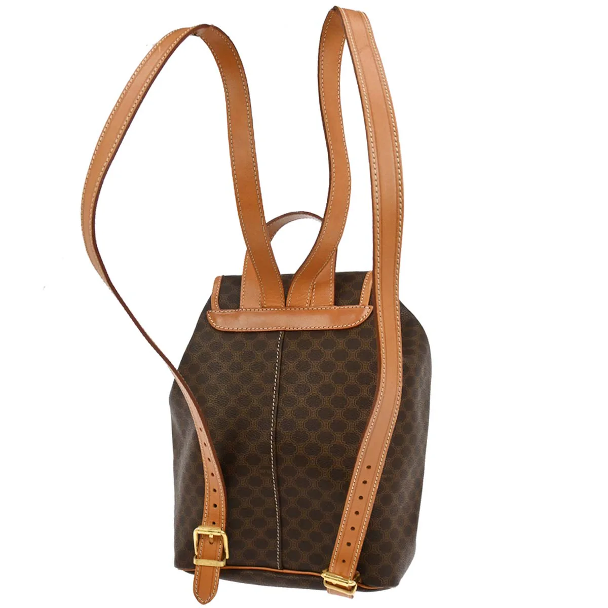 Celine Brown Macadam Backpack - Image 2