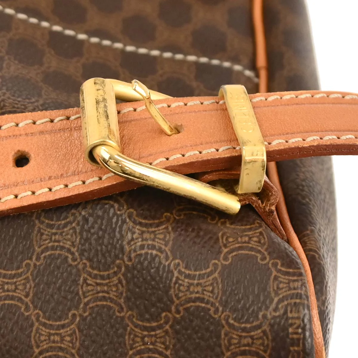Celine Brown Macadam Backpack - Image 3