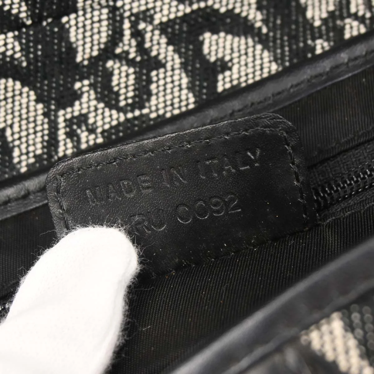 Christian Dior Black Trotter Saddle Handbag - Image 10