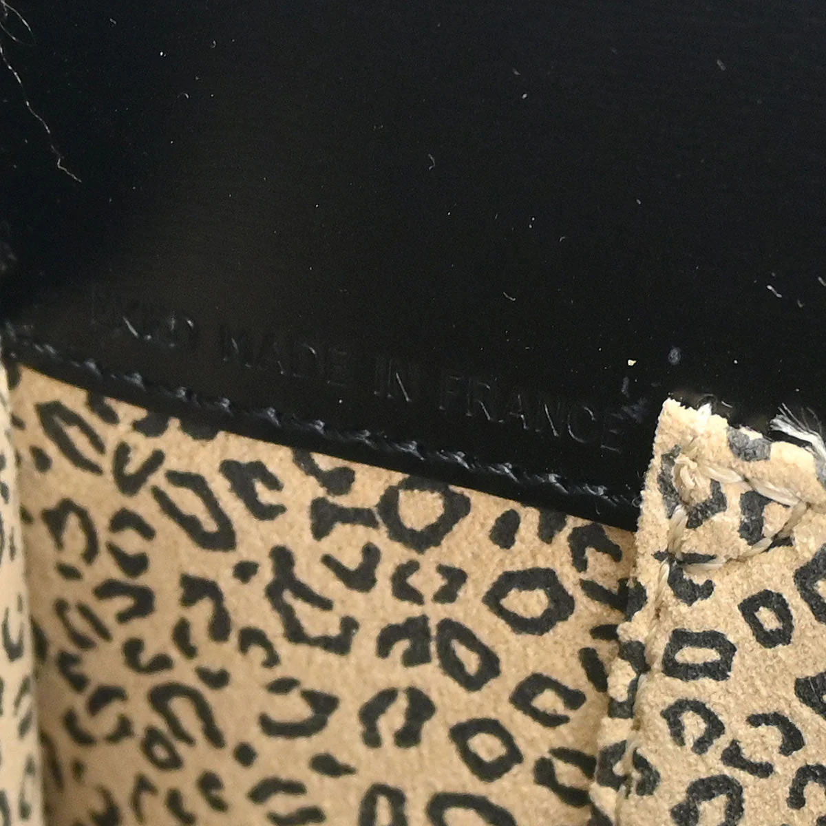 Cartier Black Leather Panthere Tote Handbag - Image 10