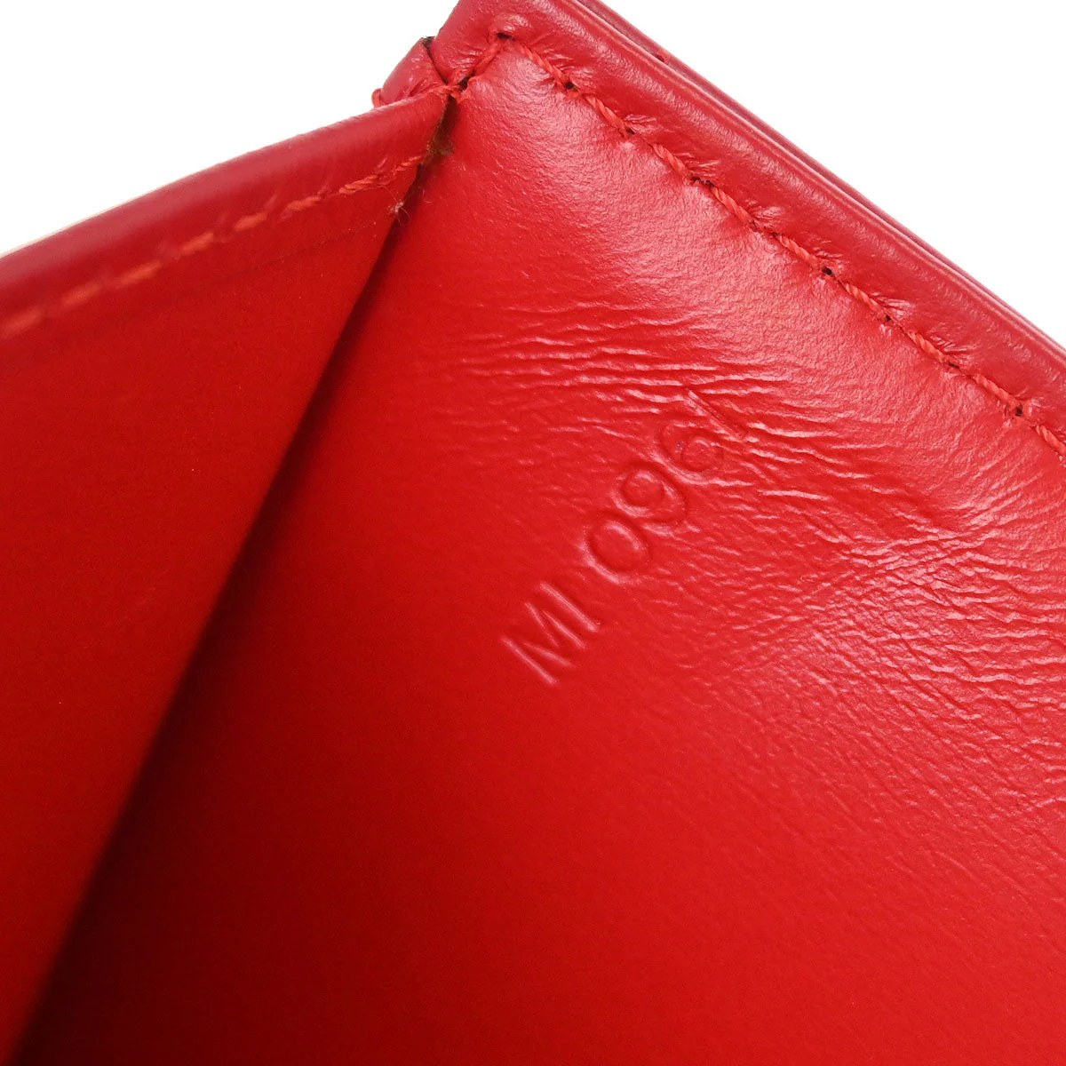 Louis Vuitton 1991 Red Opera Aegean Clutch Handbag M63967 - Image 10