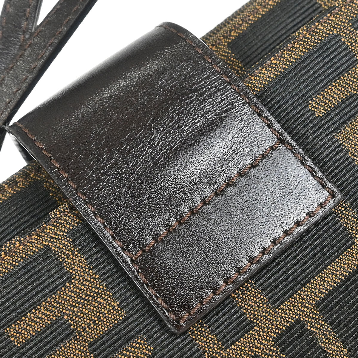 Fendi Brown Canvas Zucca Handbag - Image 6