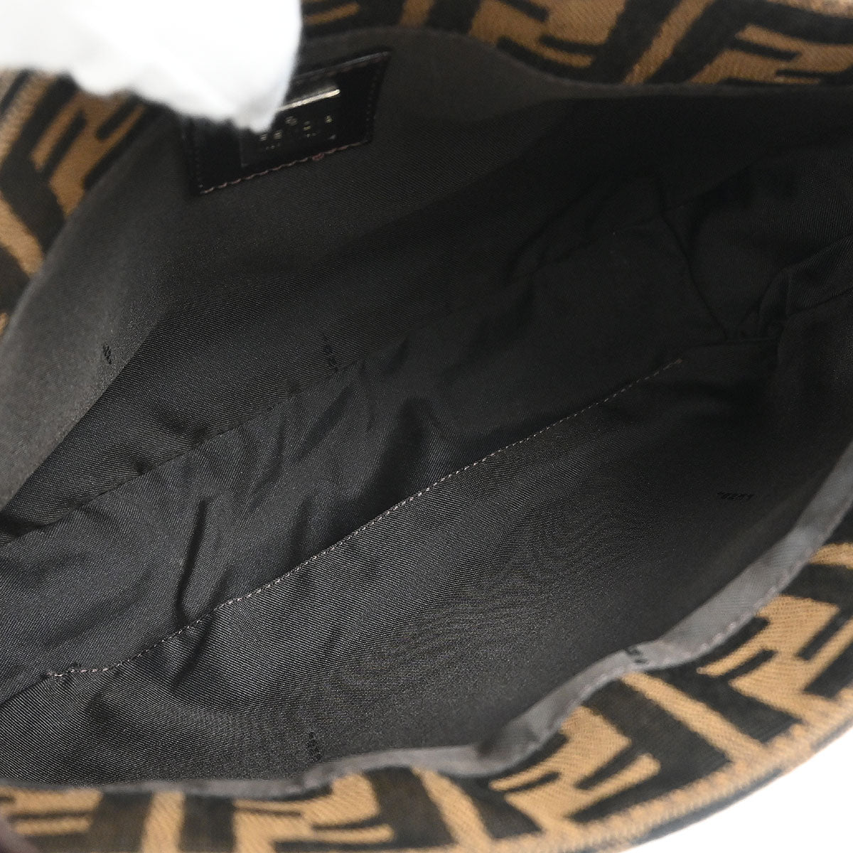 Fendi Brown Canvas Zucca Handbag - Image 7