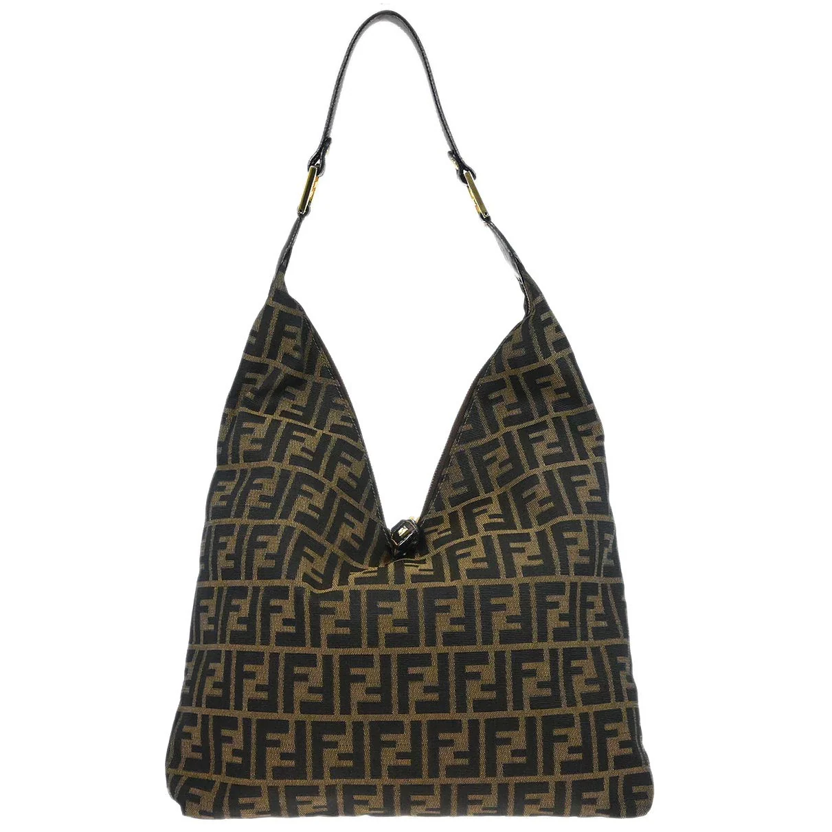 Fendi Brown Zucca Shoulder Bag