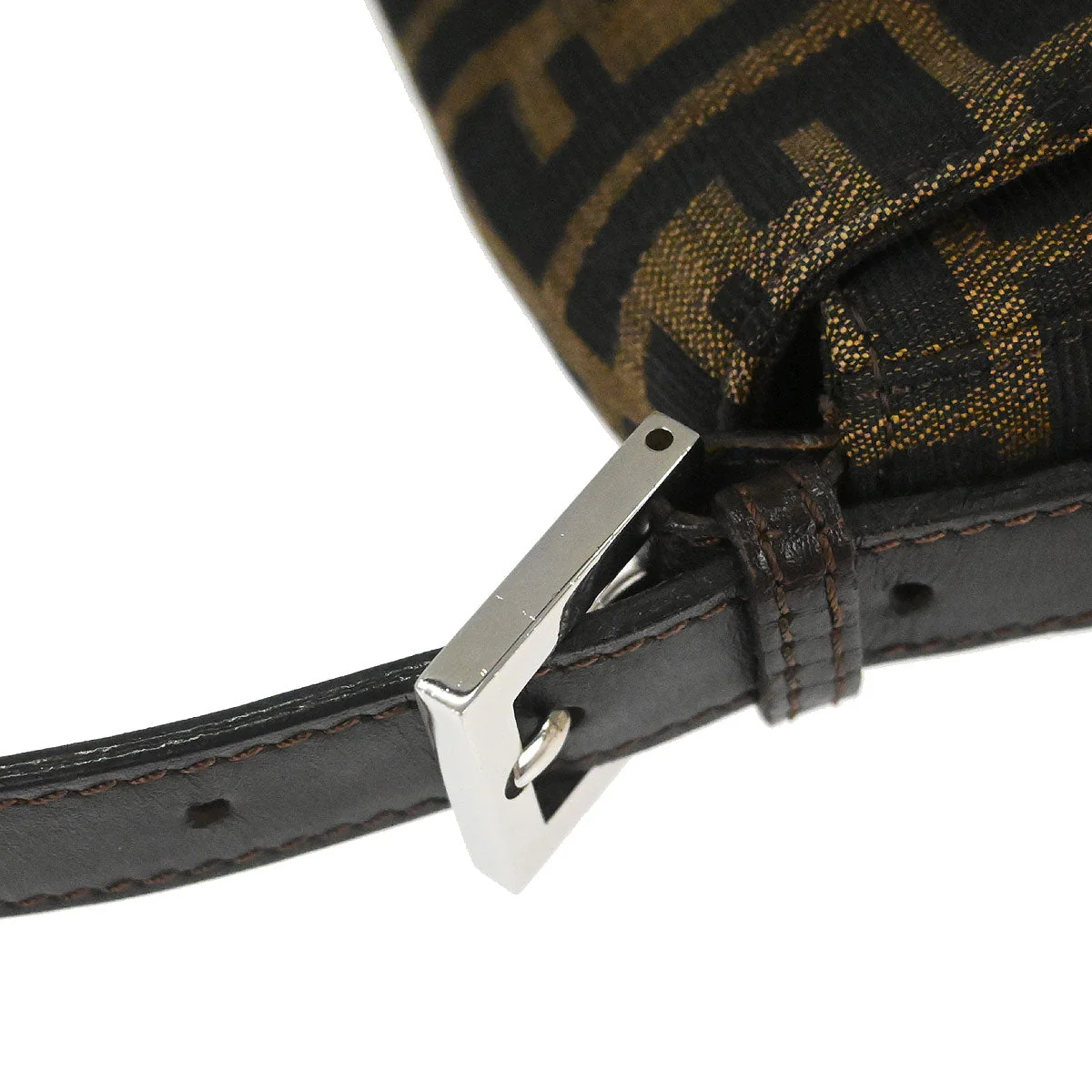 Fendi Brown Zucca Baguette Handbag - Image 5
