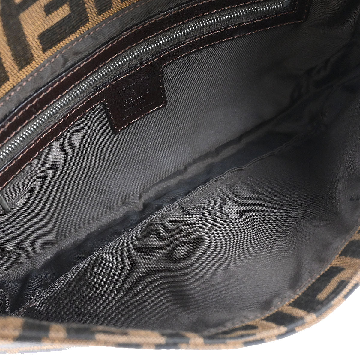 Fendi Brown Zucca Baguette Handbag - Image 8